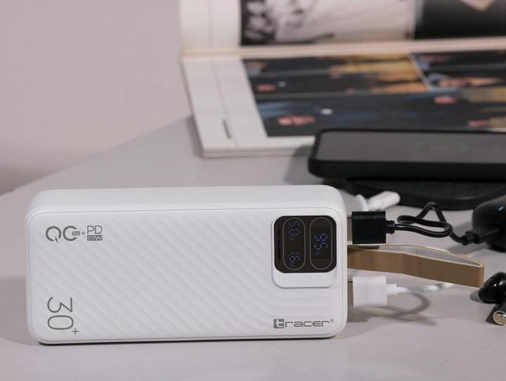 Produktbild Tracer Blaze 30000 mAh 65 W Weiss (30000 mAh, 65 W, 74 Wh)