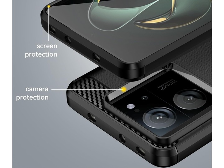 Produktbild Screenguard Xiaomi 13T Pro Hülle Carbon Brushed Soft TPU (Xiaomi 13T Pro)