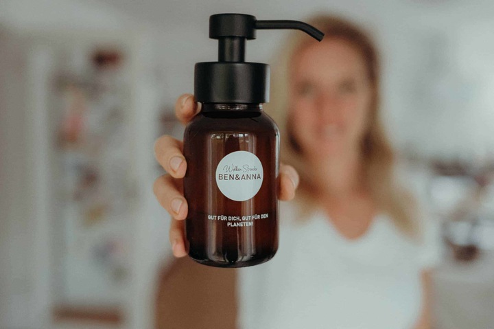 Produktbild Ben & Anna Set Handwolke Sunrise (Flüssigseife, 55 ml)