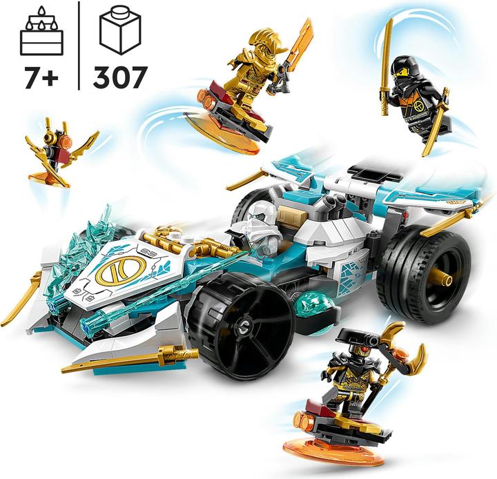 Produktbild LEGO Zanes Drachenpower-Spinjitzu-Rennwagen (71791, LEGO Ninjago)