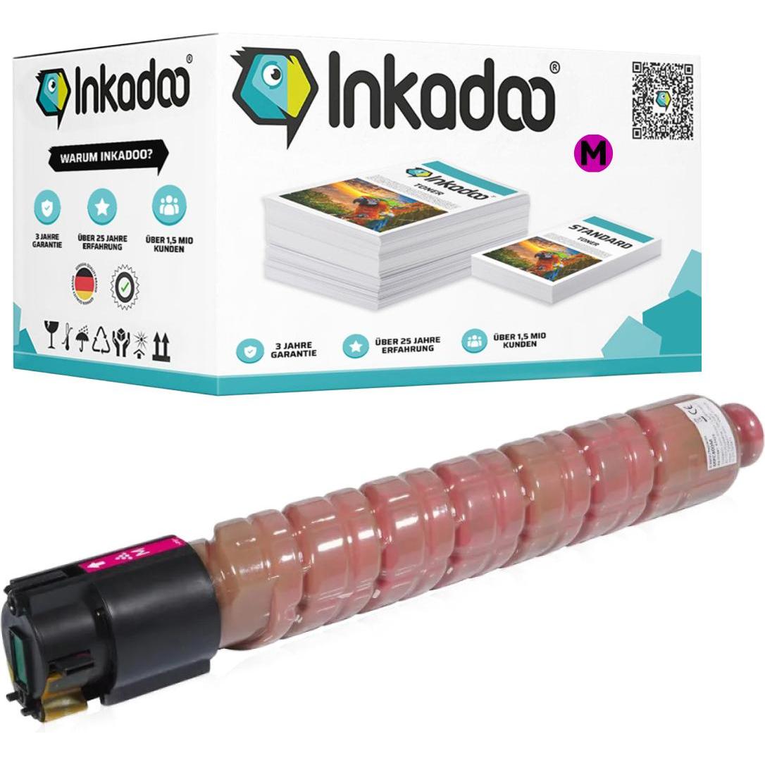Inkadoo, Toner, Toner kompatibel zu Ricoh 842040 / MPC400M Toner, magenta Magenta (M)