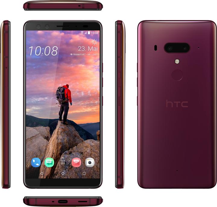 Actual product image HTC U12+ (64 GB, Flame Red, 6", Hybrid Dual SIM, 4G)