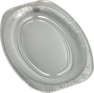 Papstar Serving Plates Alu oval (10 x)