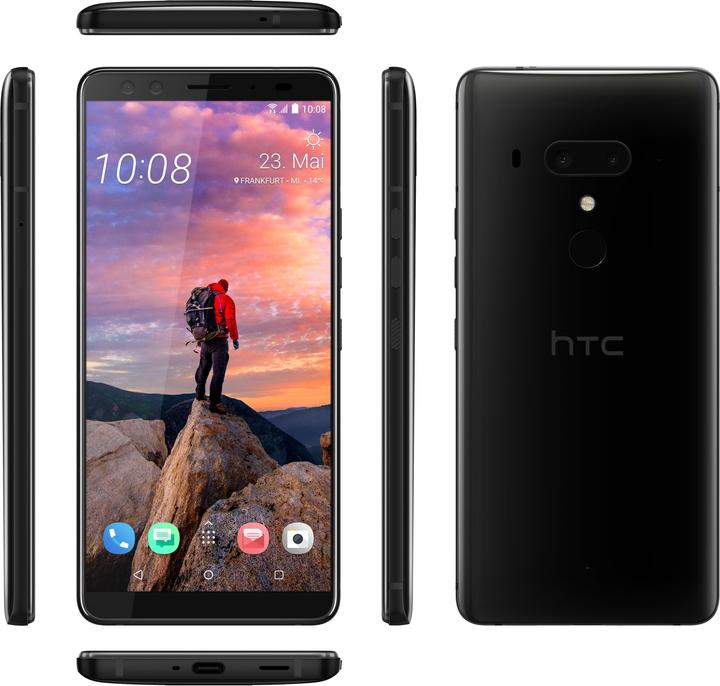 Produktbild HTC U12+ (64 GB, Titanium Black, 6", Hybrid Dual SIM, 4G)