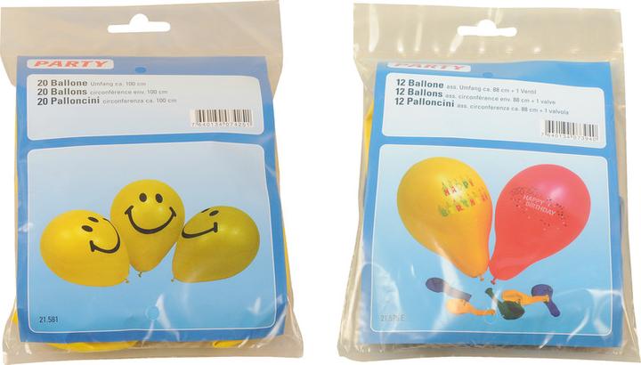 Image du produit Party Ballons Happy Birth.88cm 12pcs (12 x)