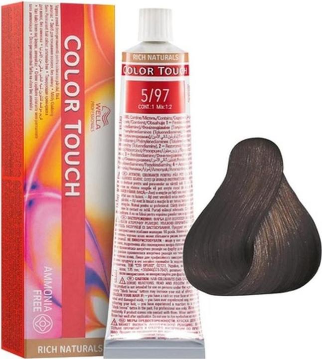 Produktbild Wella Professional - Color Touch Rich Naturals - Demi-permanent hair color without ammonia 60 ml - (5/97 Light Brown Cendre Sabbia)