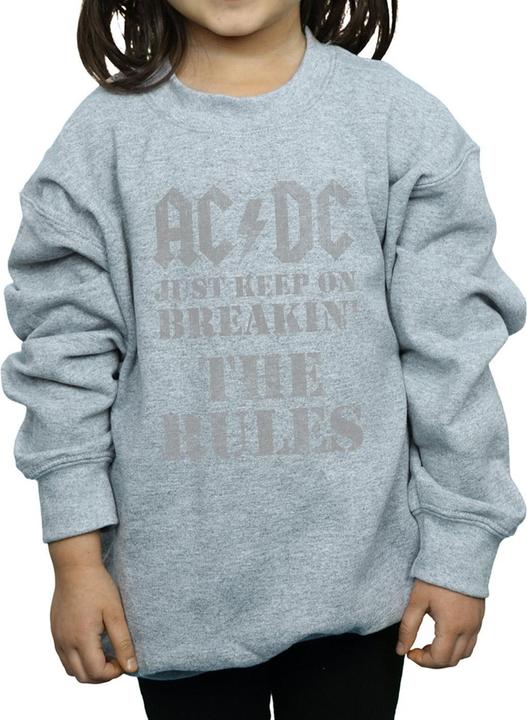 Produktbild AC/DC Just Keep On Breaking The Rules Sweatshirt Mädchen (140, 146)