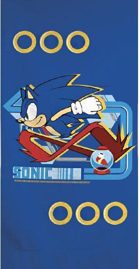 Produktbild Jakks Pacific Sonic Strand Handtuch - Laufen (140 x 70 cm)