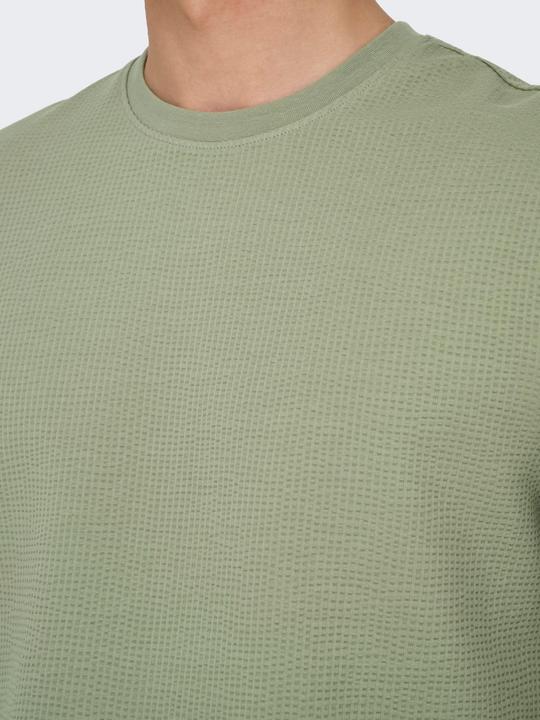 Actual product image Only & Sons Onskian Life Reg Seersucker Ss Tee (M)