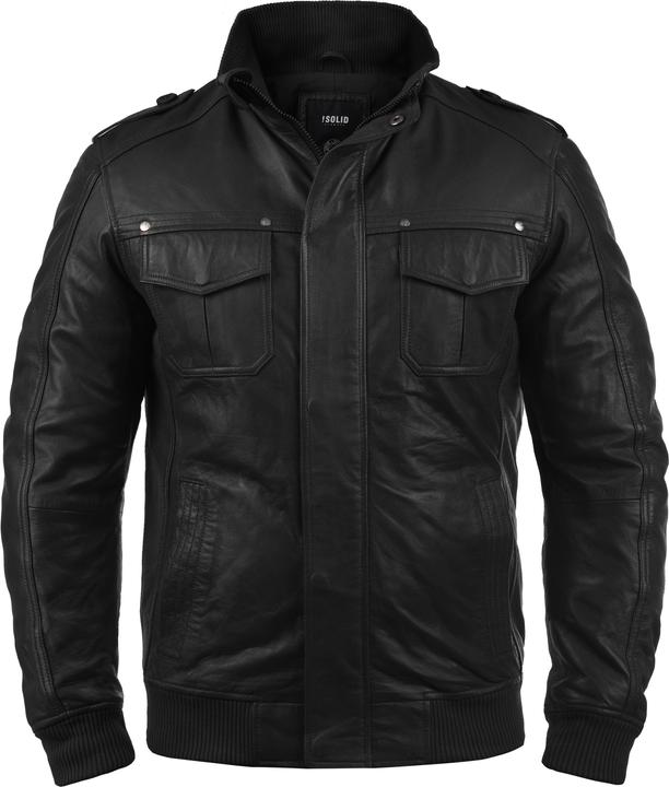 Immagine prodotto Solid Camash Giacca In Pelle Giubotto Di Pelle Giacche Da UomoCon Collo Alto Vera Pelle (XL)