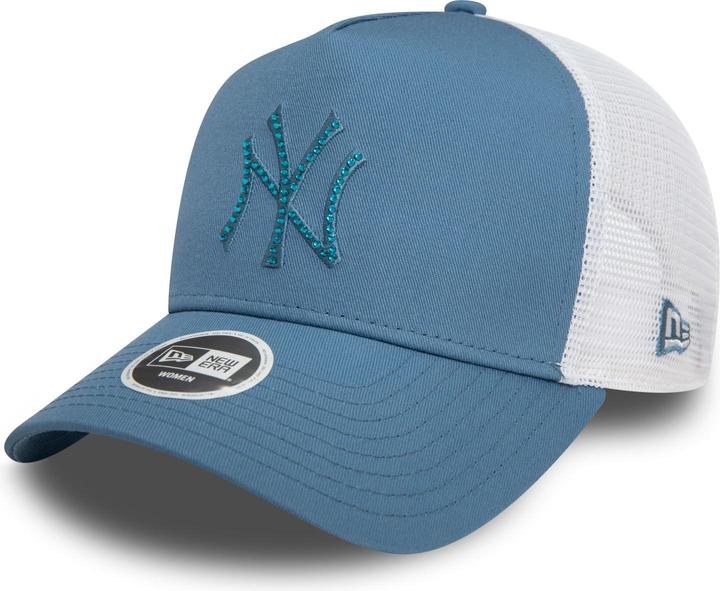 Actual product image New Era Ladies Trucker Cap - Rhinestone Ny Yankees Faded
