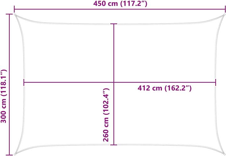 Produktbild vidaXL Outdoor Sonnenschutz Markise (450 x 300 cm)