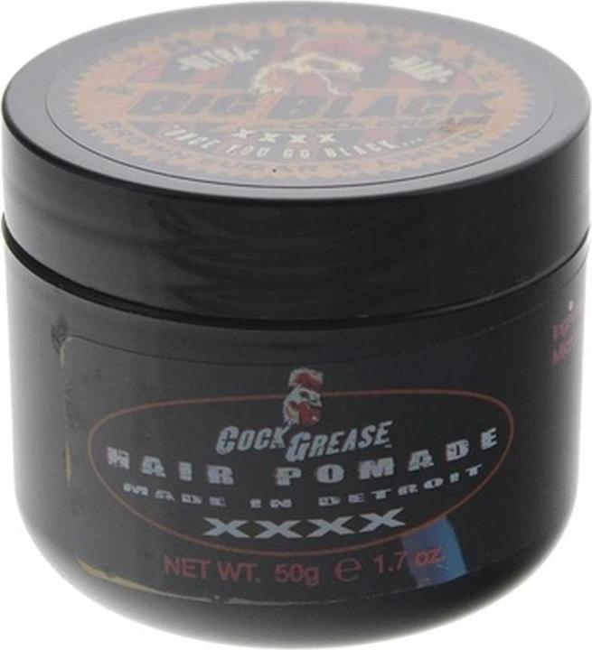 Actual product image Cock Grease Ultra Hard The Big Black Hair Pomade 50 g (Hair gel, Hair wax, 50 g)