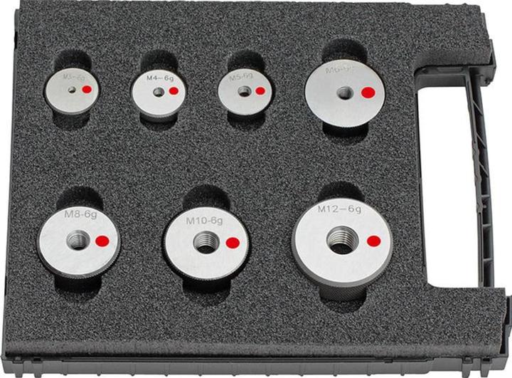 Fortis Thread reject ring gauge set M3-M12 6g
