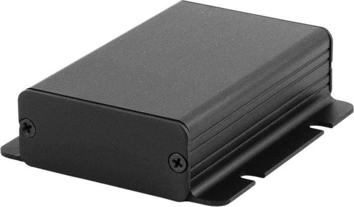 Actual product image Hammond Gehäuse mit integrierten Flanschen, Aluminium-Strangpressprofil, 80x74x22.93mm, Schwarz, eloxiert