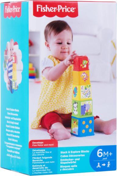 Image du produit Fisher-Price Cubes Découvertes - Jouet d'éveil - 6 mois et +