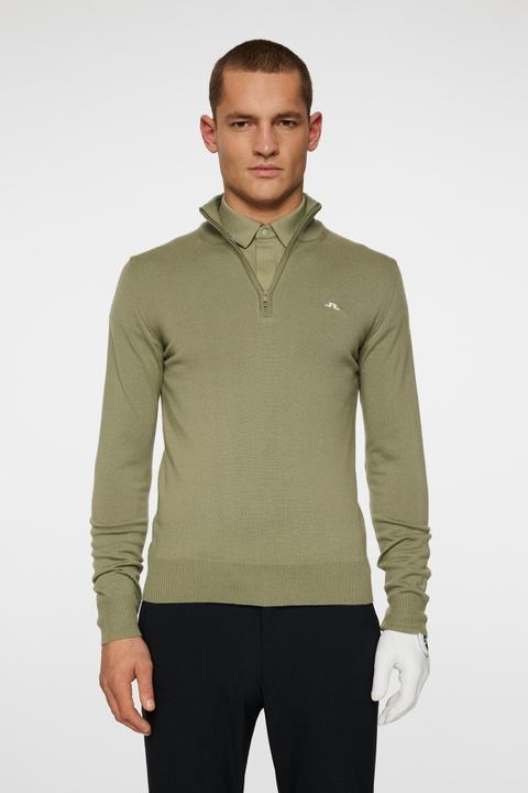 Produktbild J. Lindeberg Kian Zipped Sweater Herren Grün (S)