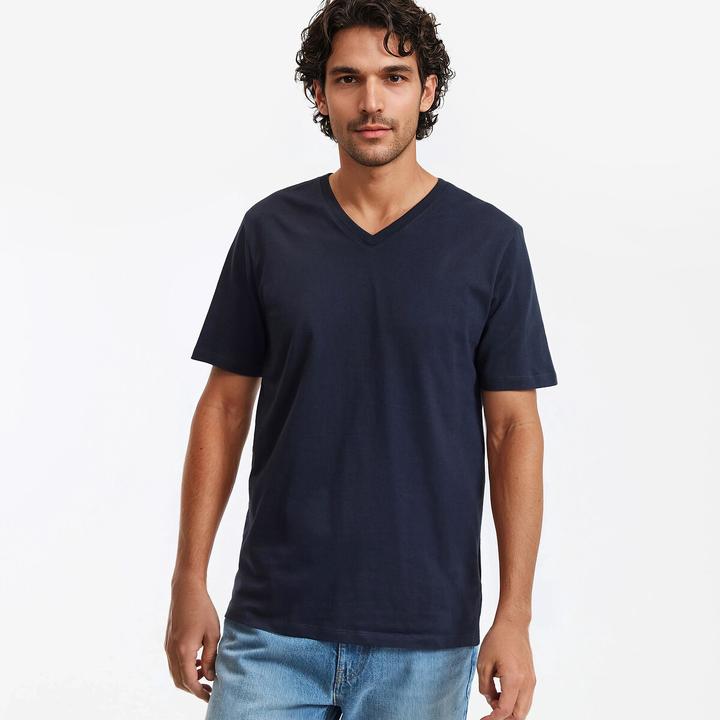 Produktbild La Redoute Collections T-Shirt mit V-Ausschnitt (M)