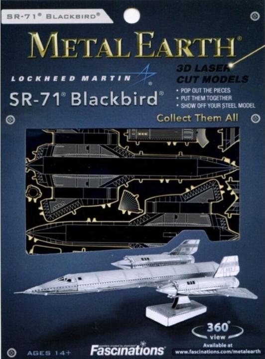 Actual product image Metal Earth Lockheed Martin® SR-71® Blackbird®