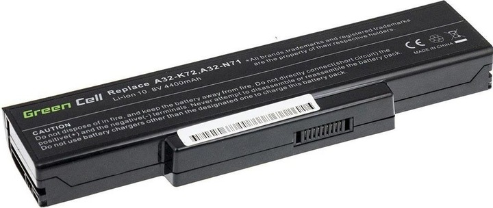 Produktbild GreenCell AS06 - Akku - ASUS - N71 K72 K72J K72F K73SV N71 N73 N73S N73SV X73S (6 Zellen, 4400 mAh)
