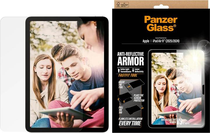 Produktbild PanzerGlass Anti-Reflective Armor Screen Protector iPad Air 11" (2024-2025) (Apple iPad Air 11 2024, Apple iPad Air 11 2025)
