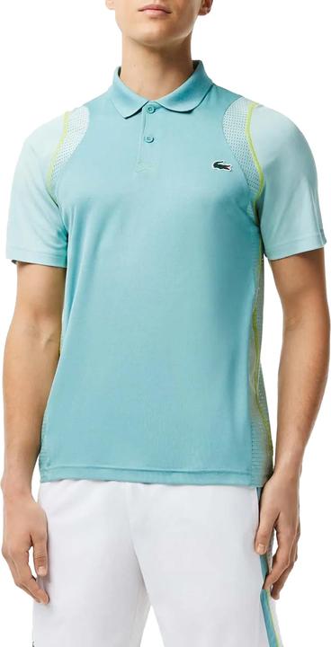 Actual product image Lacoste Mens Recycled Polyester Tennis Polo Shirt (S)