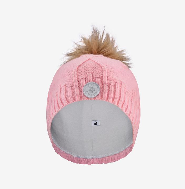 Produktbild Wedze Mütze Erwachsene Zopfmuster - Fur Virgin rosa