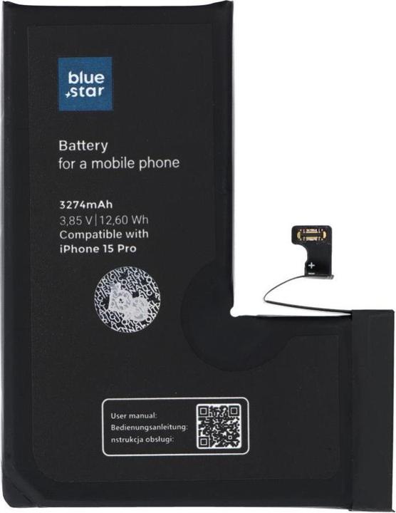 BlueStar Battery Blue Star BLUE STAR HQ battery for IPHONE 15 Pro 3274 mAh