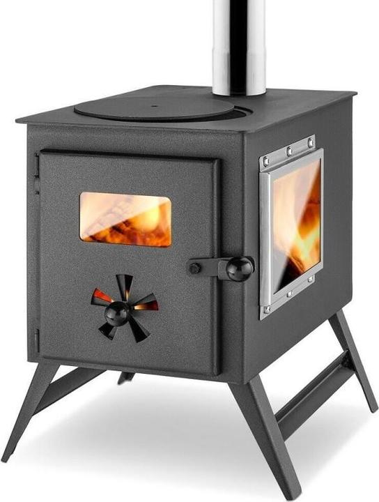 Produktbild Avetoe 3-Scheiben-Gartenofen mit Herdplatte und Zeltofen