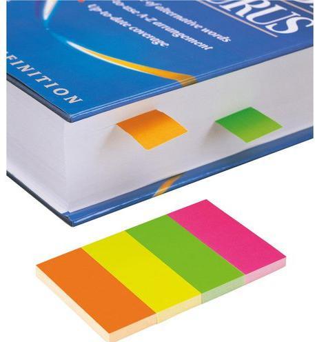Actual product image Office Depot Index strips 20x50mm neon (2 x 10.5 x 5 cm)