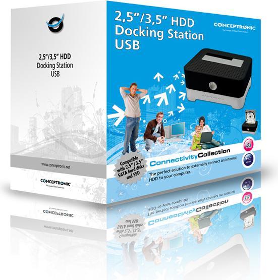 Actual product image Conceptronic Chddock (USB-A, 1 portion)