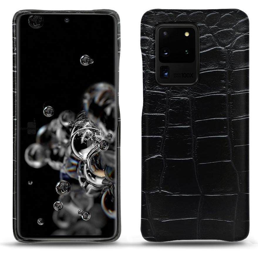 Noreve Lederschutzhülle (Samsung Galaxy S20 Ultra 5G), Smartphone Hülle, Schwarz