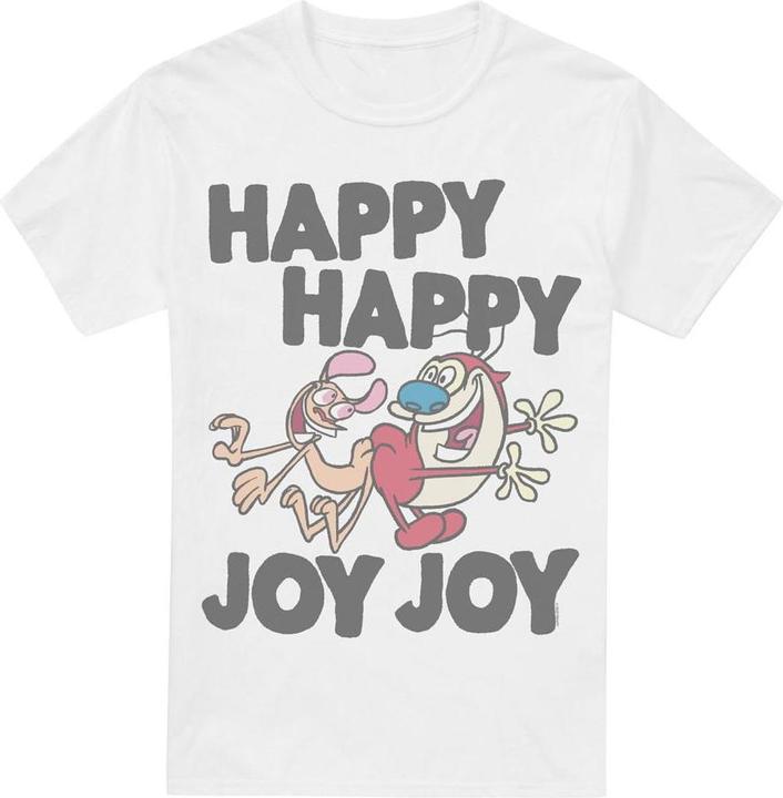 Immagine prodotto Ren & Stimpy Happy Happy Joy Joy Maglietta Uomo (M)