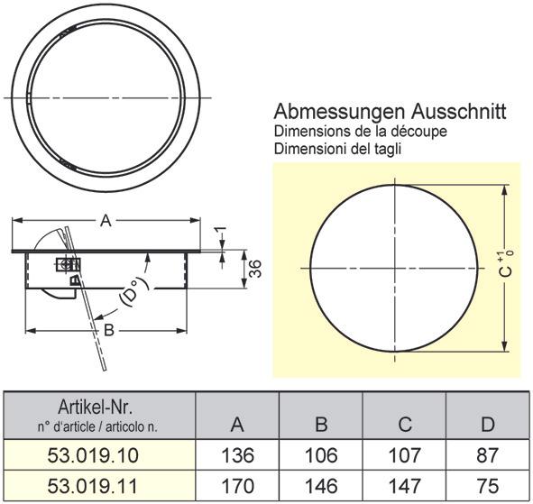 Produktbild Sugatsune Mehrzweckklappe mit Dämpfer