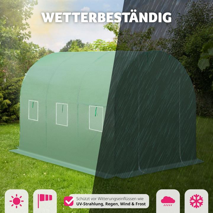 Actual product image tectake Greenhouse foil tunnel
