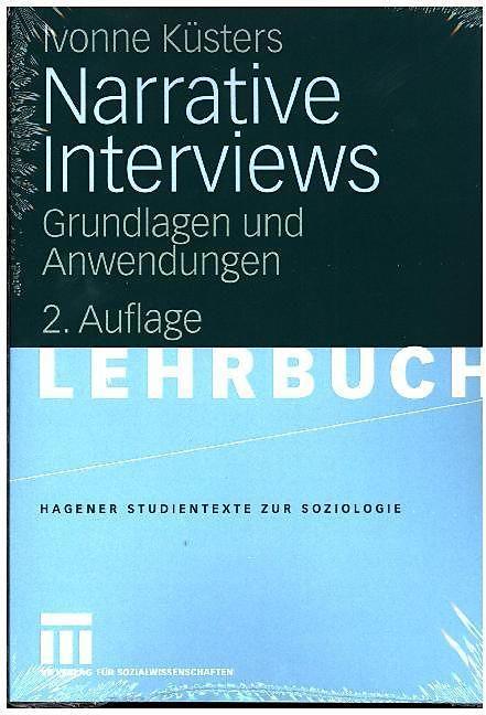 Produktbild Narrative Interviews (Deutsch, Ivonne Küsters, 2009)