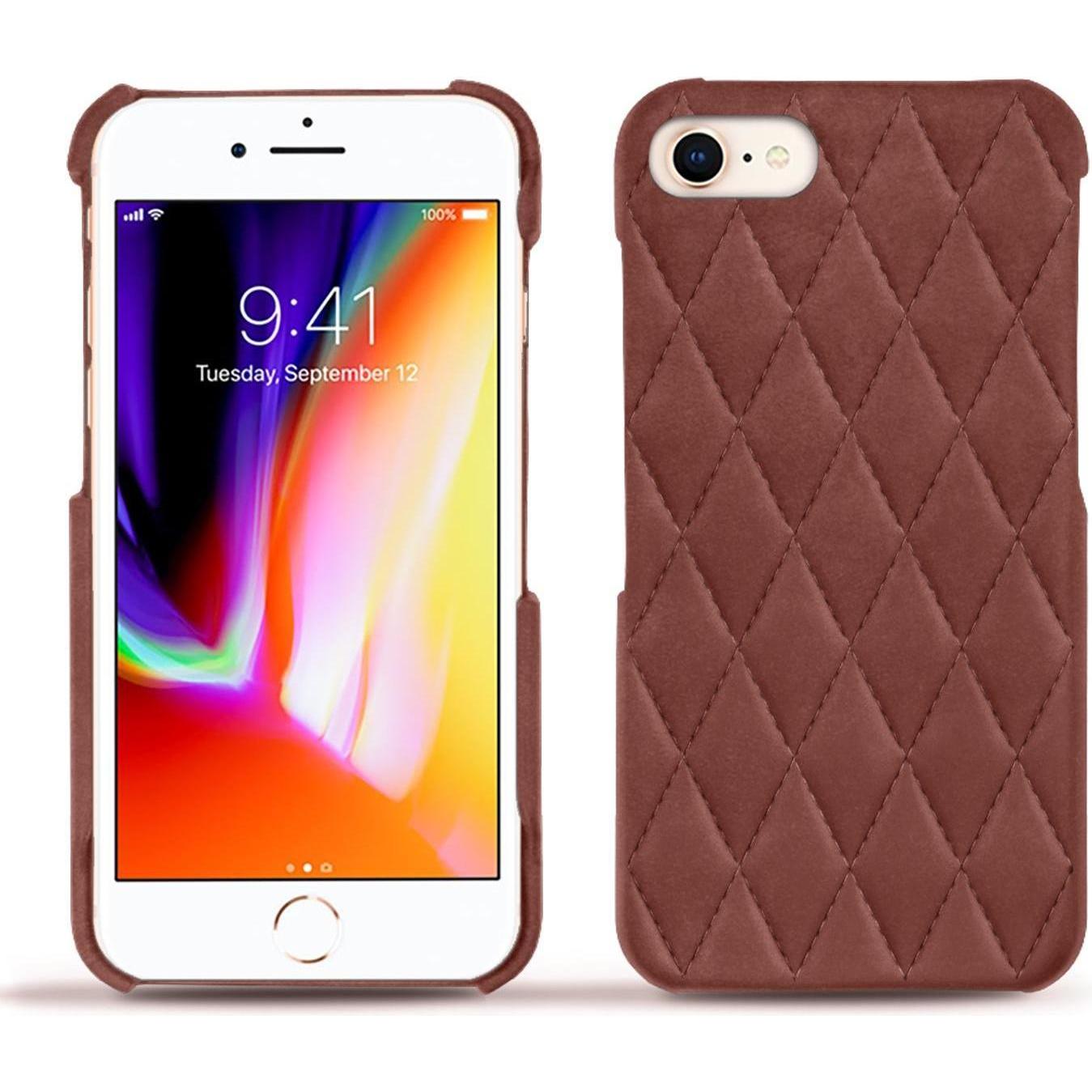 Noreve Lederschutzhülle (Apple iPhone 8), Smartphone Hülle, Rot