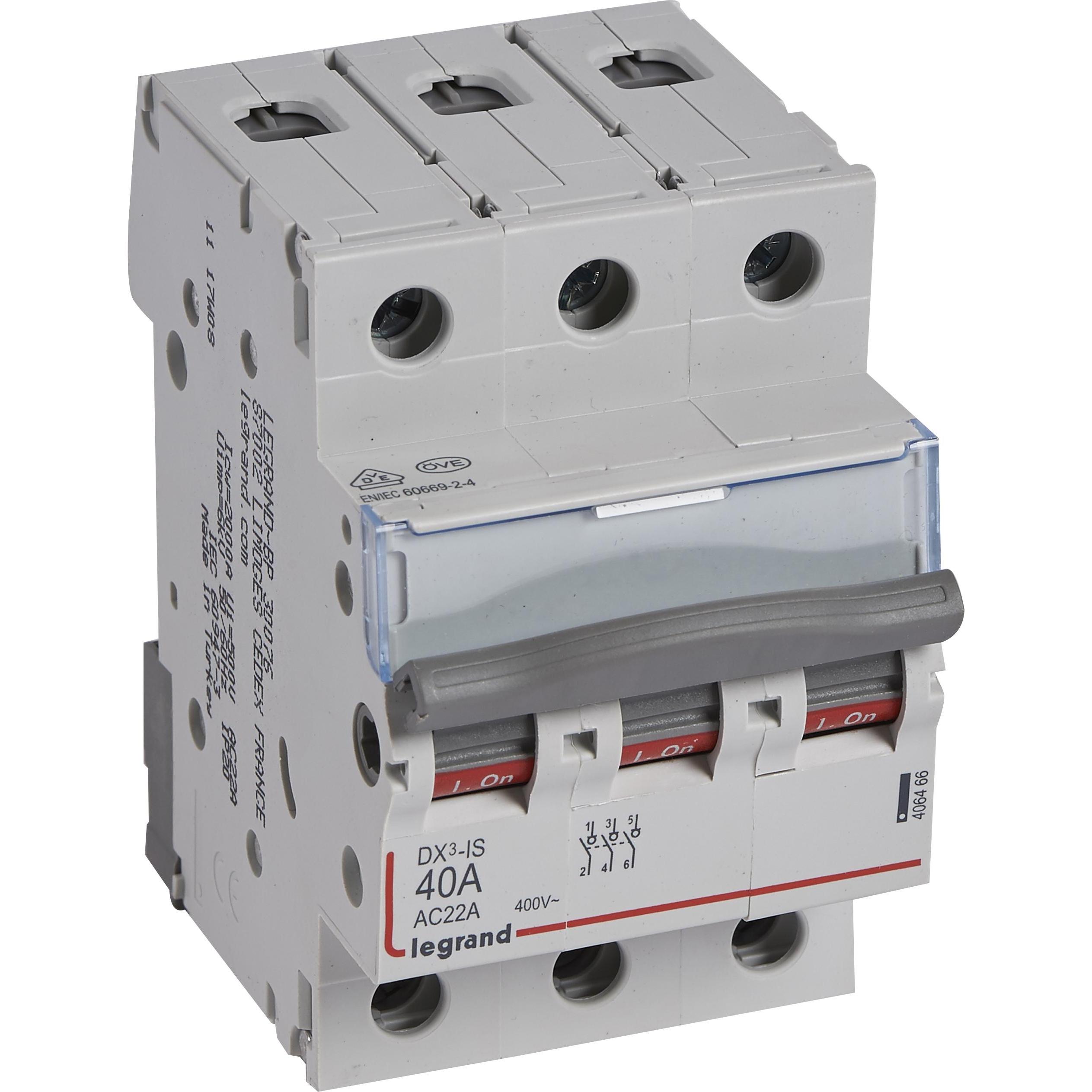 Legrand, Systemstromversorgung, Lasttrennschalter DX3, 3-polig