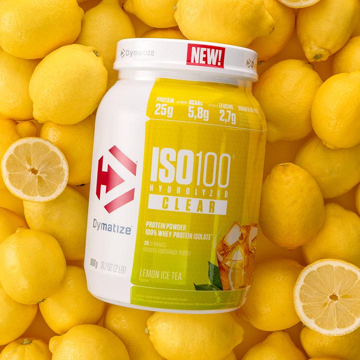 Actual product image Dymatize ISO100 Clear Whey (Lemon Ice Tea, 1 pcs., 900 g)