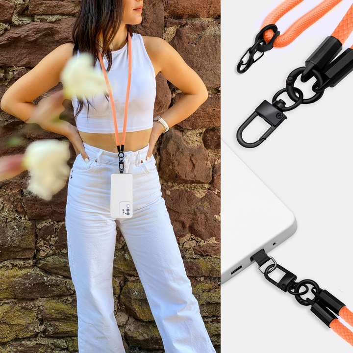 Actual product image Cadorabo Chain case for Realme C11 2021 necklace cover adjustable