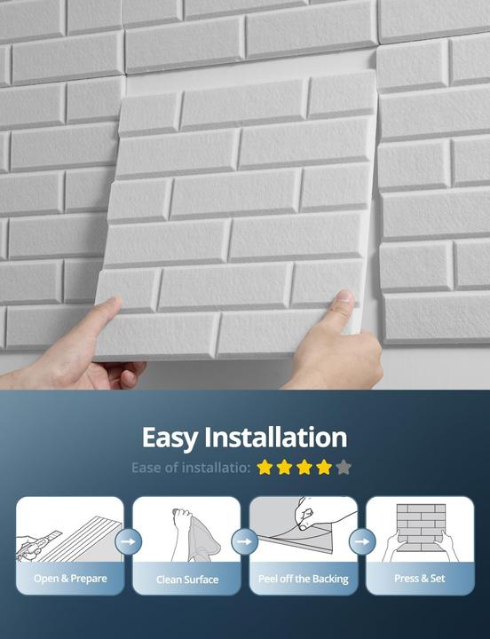 Image du produit Kuchoow 18 x selbstklebende Akustikplatten (30 x 30 cm)