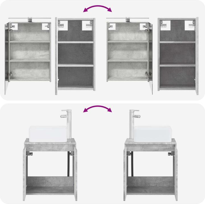 Produktbild vidaXL Badezimmerschrank-Set