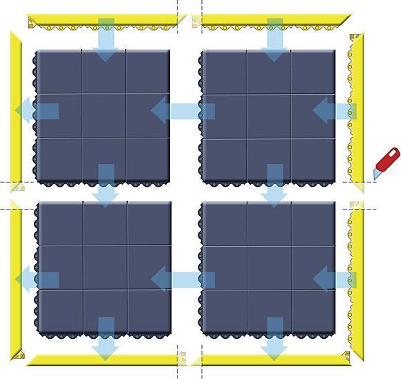 Image du produit kaiserkraft Système d'enfichage de plaque de sol (91 x 91 cm)