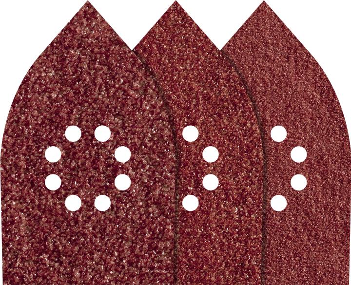 Produktbild wolfcraft 1 Haftschleifbl.-Set 10-tlg. 107x175mm (120, 240, 80)