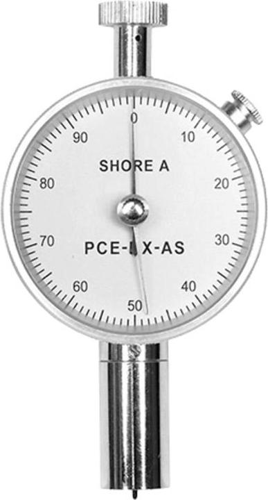 1 x instructie, 1 x apparaatdoos, 1 x Shore durometer PCE-DX-AS (Shore A) met sleepwijzer
