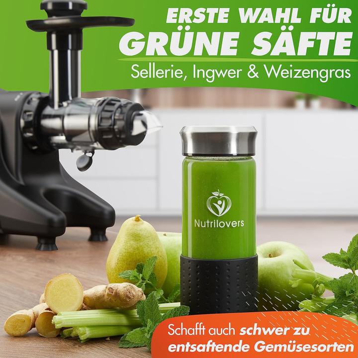 Produktbild Nutrilovers Slow Juicer Entsafter mit Keramik Pressschnecke