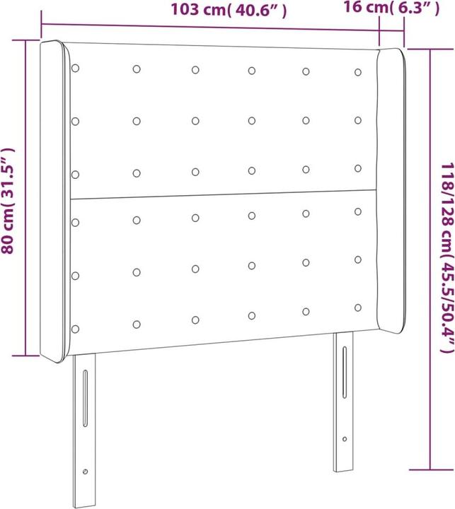 Actual product image vidaXL Farlie (147 x 16 x 128 cm)