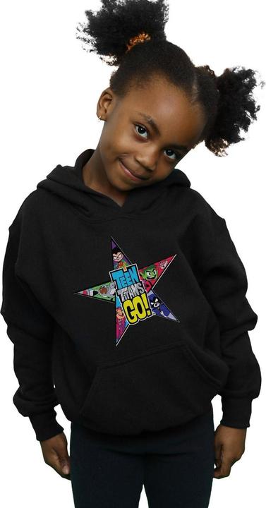 Image du produit - Sweat à capuche TEEN TITANS GO STAR LOGO - Fille (116)