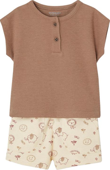 Produktbild Vertbaudet Baby-Set: Henley-Shirt & Shorts (56)
