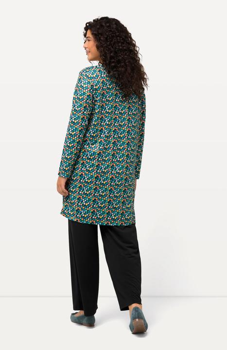 Produktbild Ulla Popken Jerseyjacke, Punkte, A-Linie, V-Ausschnitt (56)